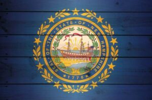 New Hampshire State Flag Wood