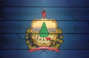 Vermont State Flag Wood