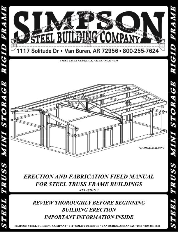 Simpson Steel Buildings Erection Manual